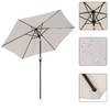 Zonnescherm - Parasol - Balkon Parasol - Met handslinger - Knikbaar - 270 cm - Creme