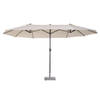 Parasol - Zonnescherm - Met handslinger - Beige - 460 cm