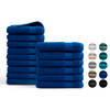 Handdoeken 15 delig combiset - Hotel Collectie - 100% katoen - klassiek blauw