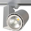 LED Railverlichting - Track Spot - Prixa Oron - 30W - 3 Fase - Rond - Natuurlijk Wit 4000K - Mat Wit - Aluminium