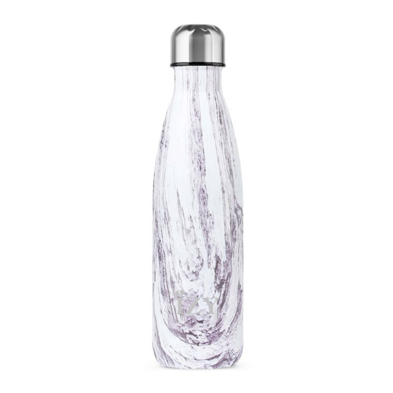 IZY - Thermosfles 0.5L, RVS, Design Paars - IZY Original Collection