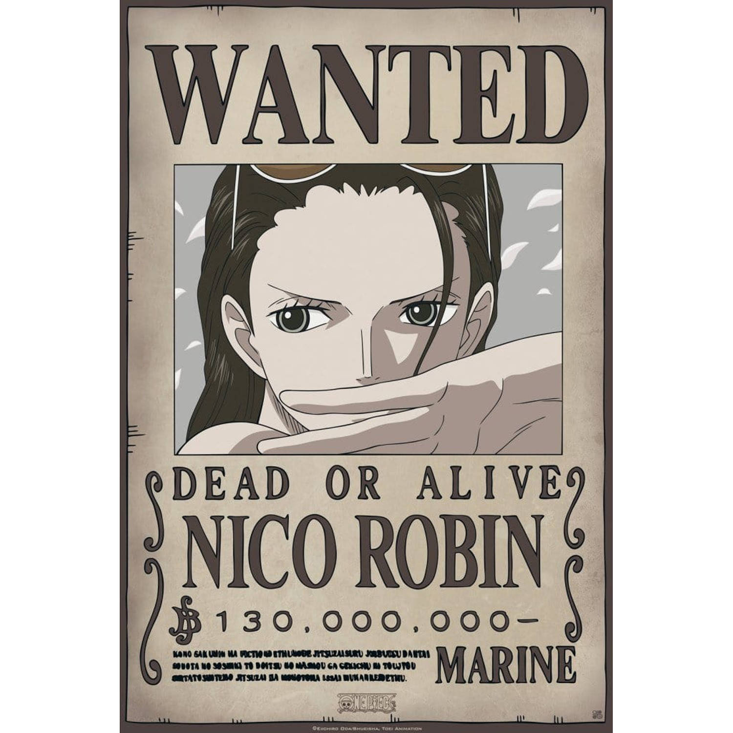 Yourdecoration Abystyle One Piece Wanted Robin New Poster 35x52cm