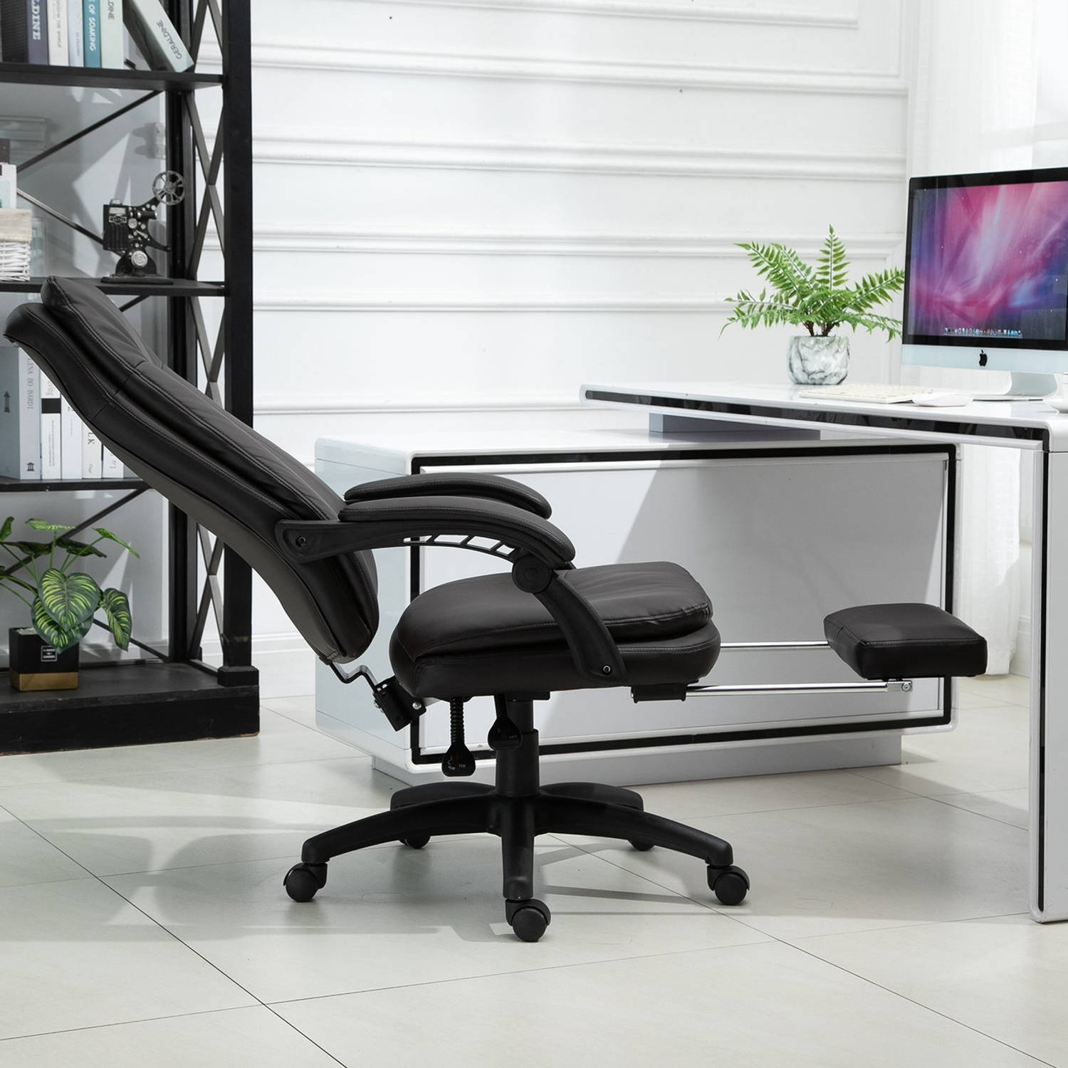 Bureaustoel - bureaustoel Game stoel - Gaming stoel - voetensteun - Tot 150 Kg - | Blokker