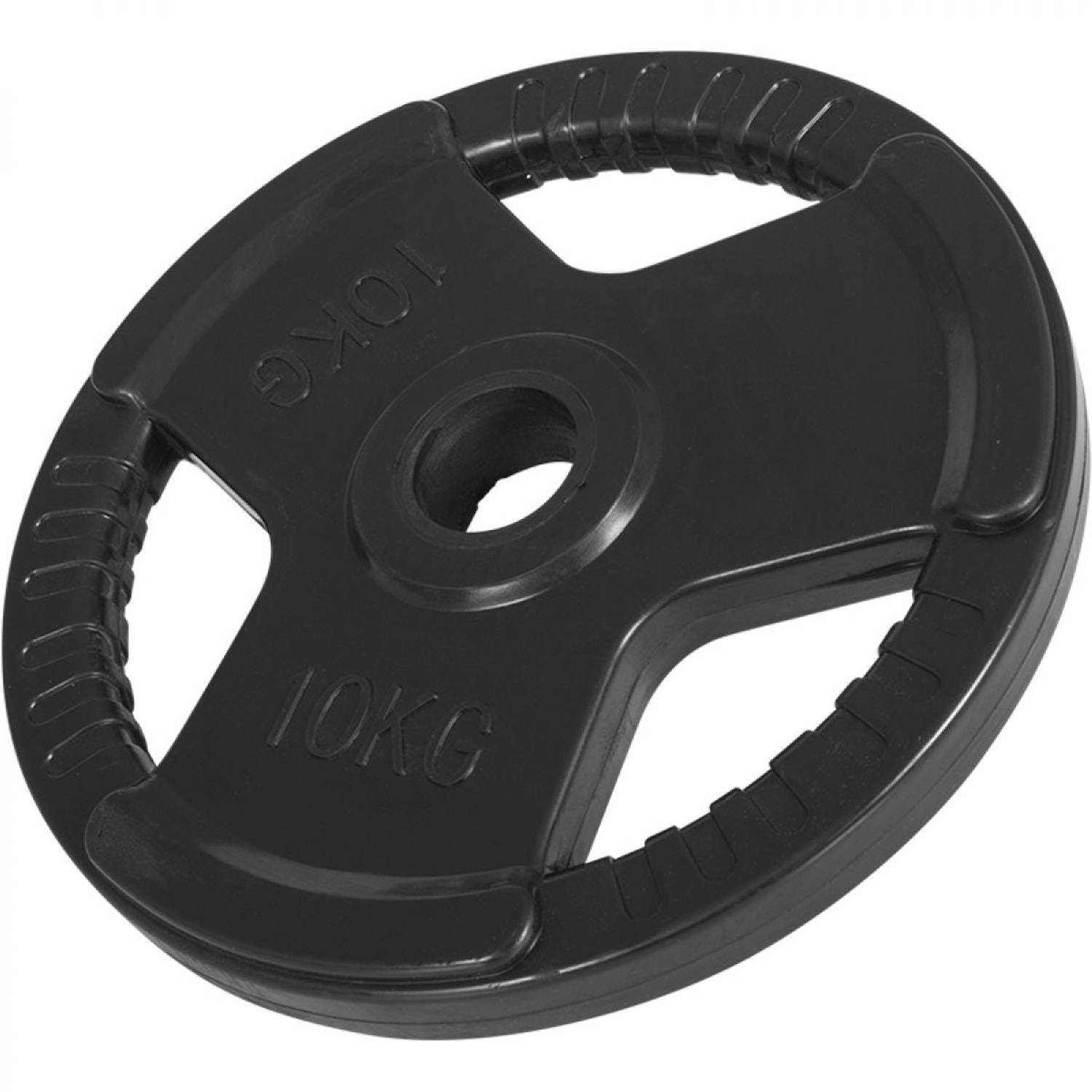 Olympische halterschijf 10 kg Gripper Gietijzer (50-51 mm, rubber coating)