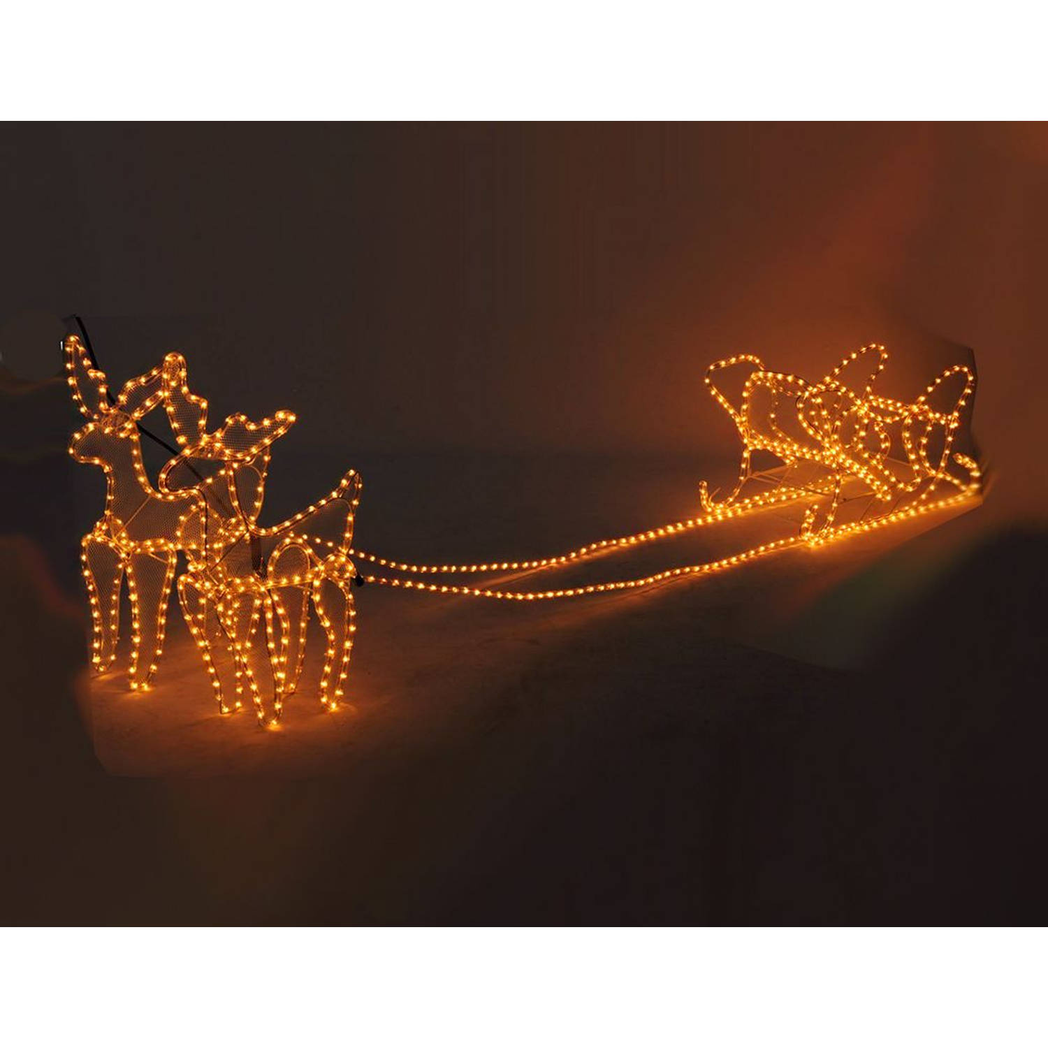 Maxxhome Kerstverlichting - Rendieren Met Slee - 756 Lampjes - 208x55cm