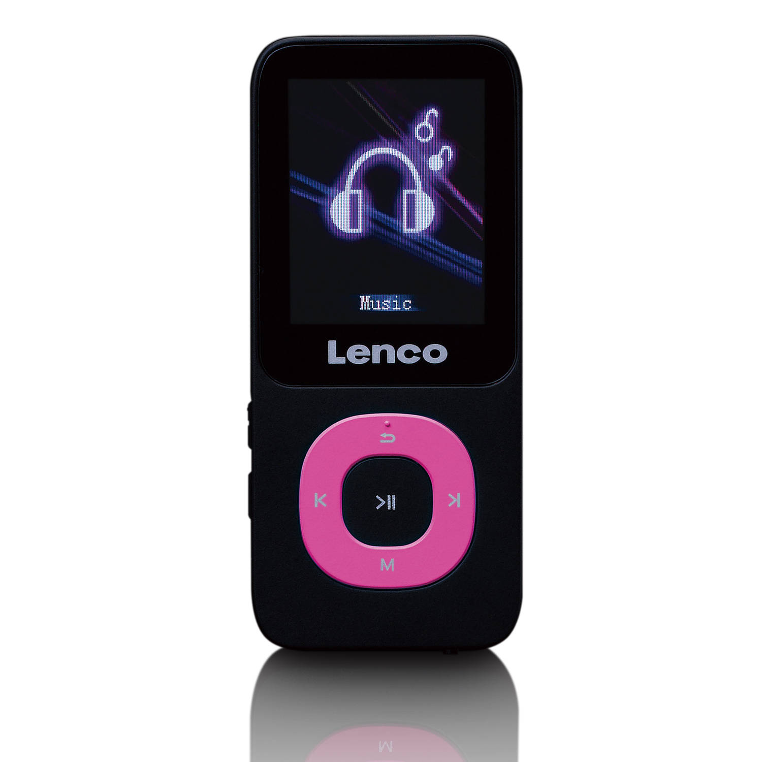 Mp3-mp4-speler Met 4gb Micro Sd Kaart Lenco Xemio-659pk Zwart-roze