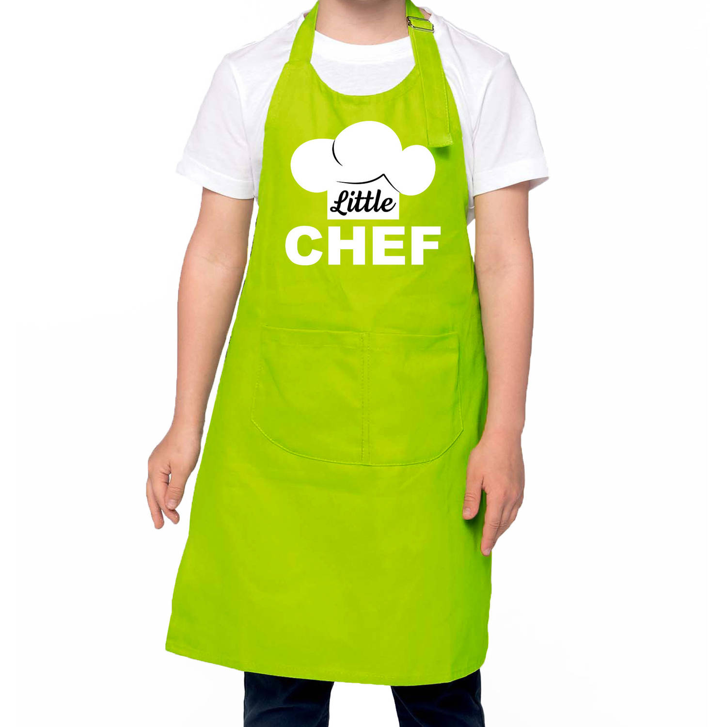 Little Chef Keukenschort Kinderen- Kinder Schort Groen Voor Jongens En Meisjes Feestschorten
