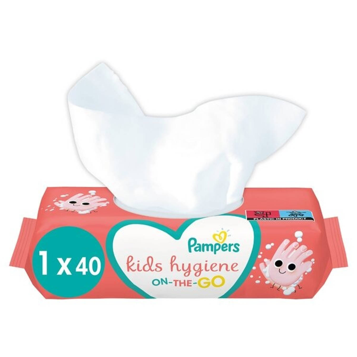 Pampers - Snoetenpoetsers - On-The-Go Kids Hygiene - 40 doekjes - 1 x 40