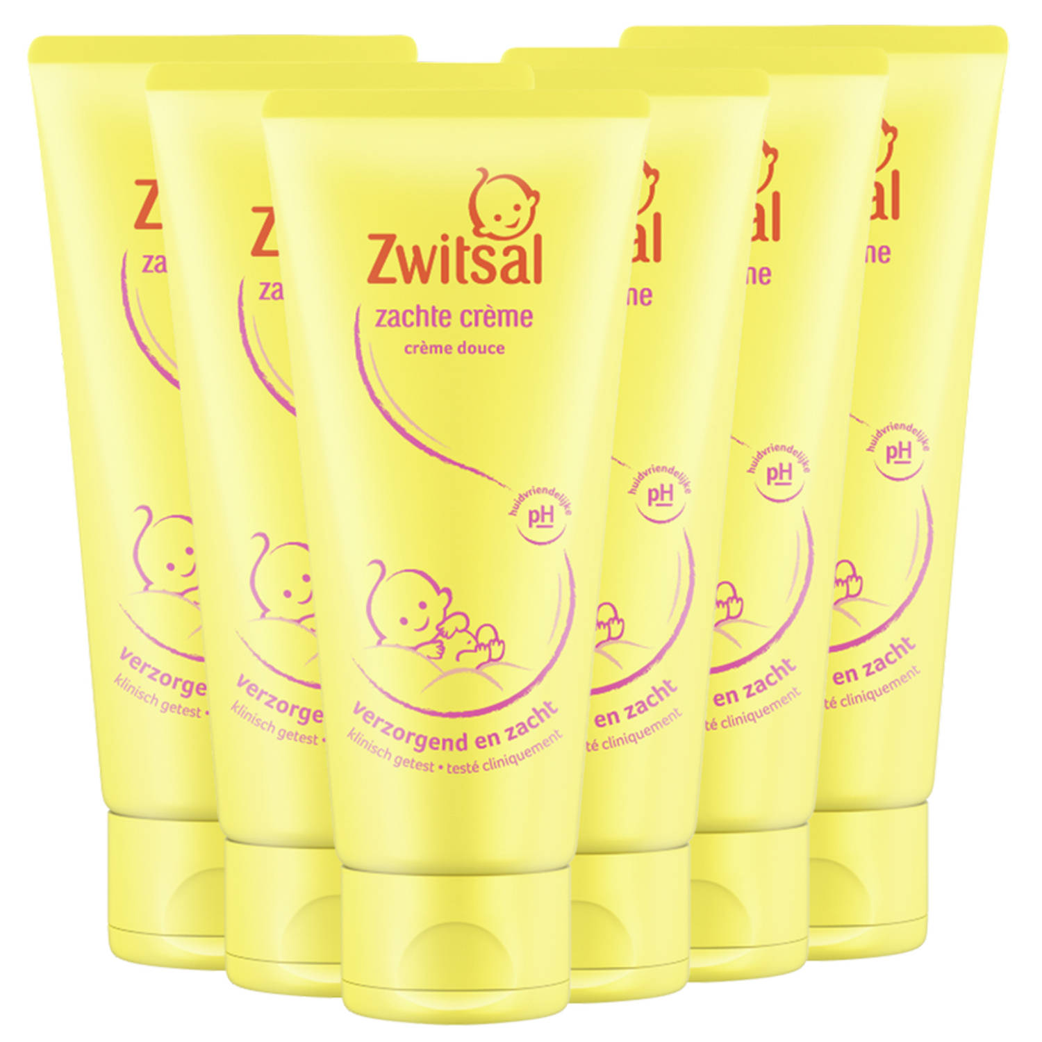 Zwitsal - Zachte Creme - 6 x 100ml - Voordeelverpakking