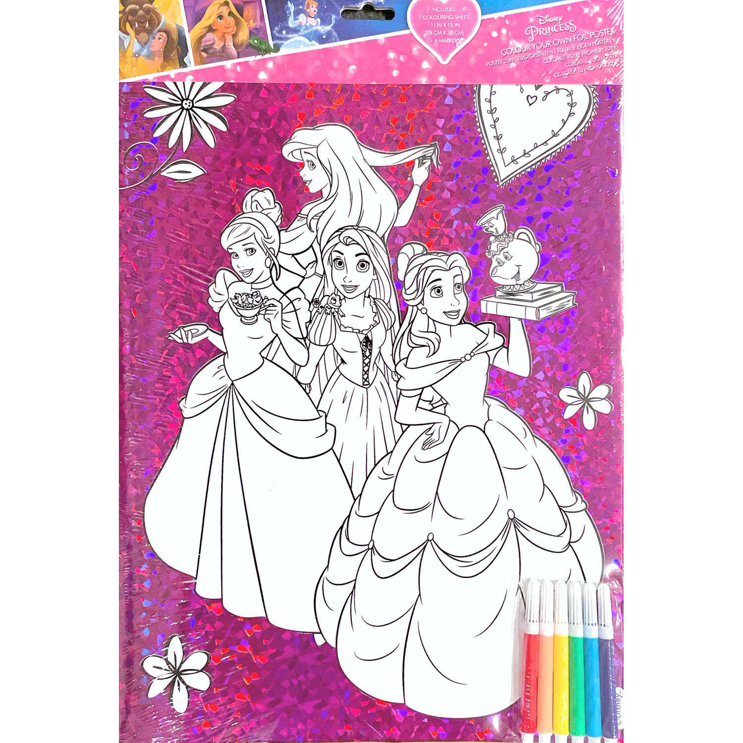 Disney - Princess Kleurplaat inclusief stift