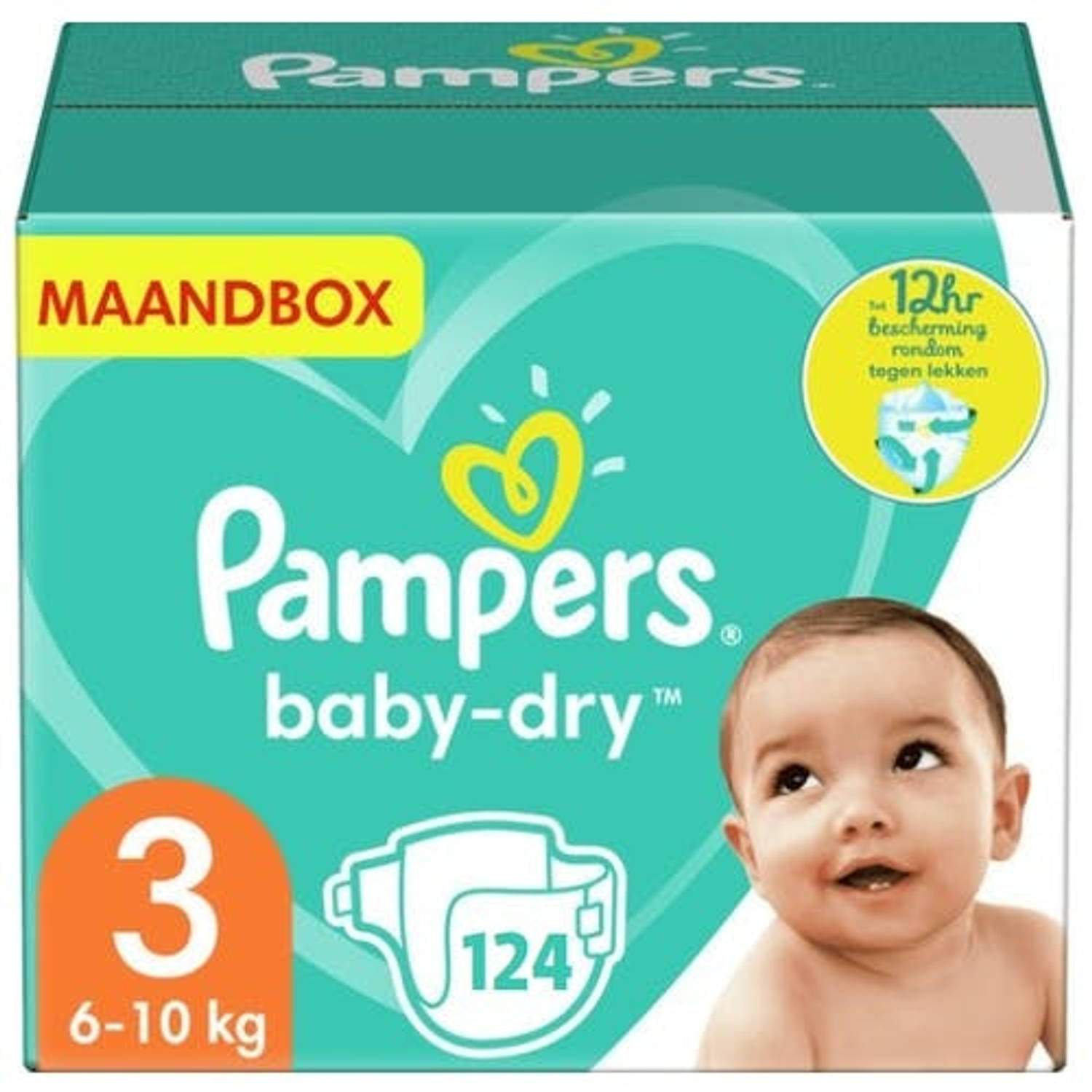 Pampers Baby Dry Maat 3 Maandbox 124 luiers