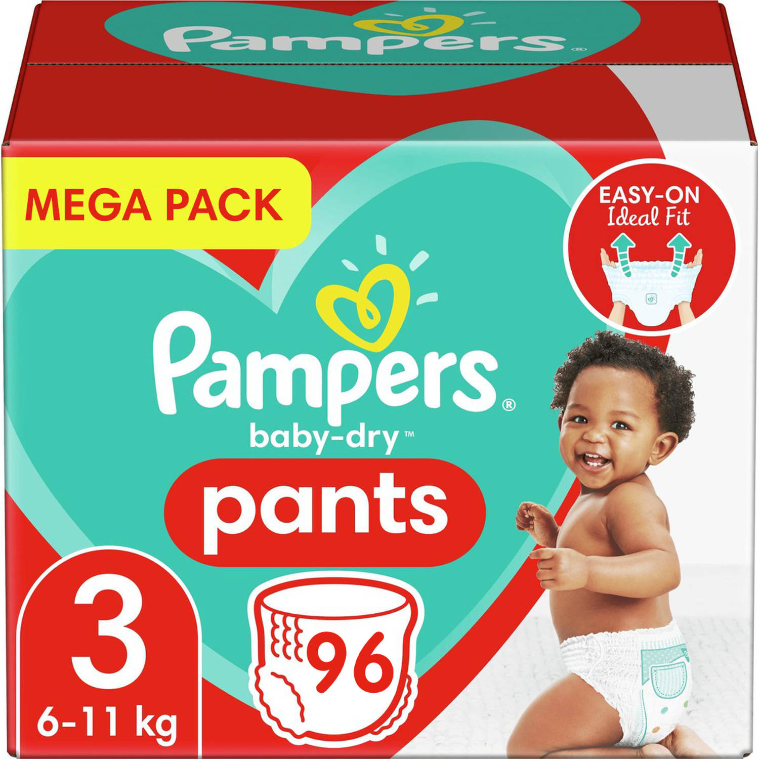 Pampers Baby Dry Pants Maat 3 Mega Pack 96 Luierbroekjes