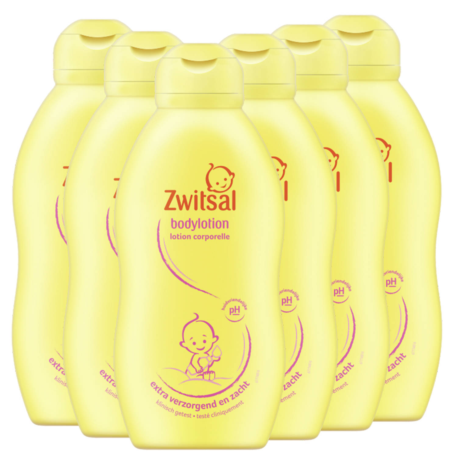 Zwitsal Baby - Bodylotion - 6 x 200ml - 6-Pack Voordeelverpakking