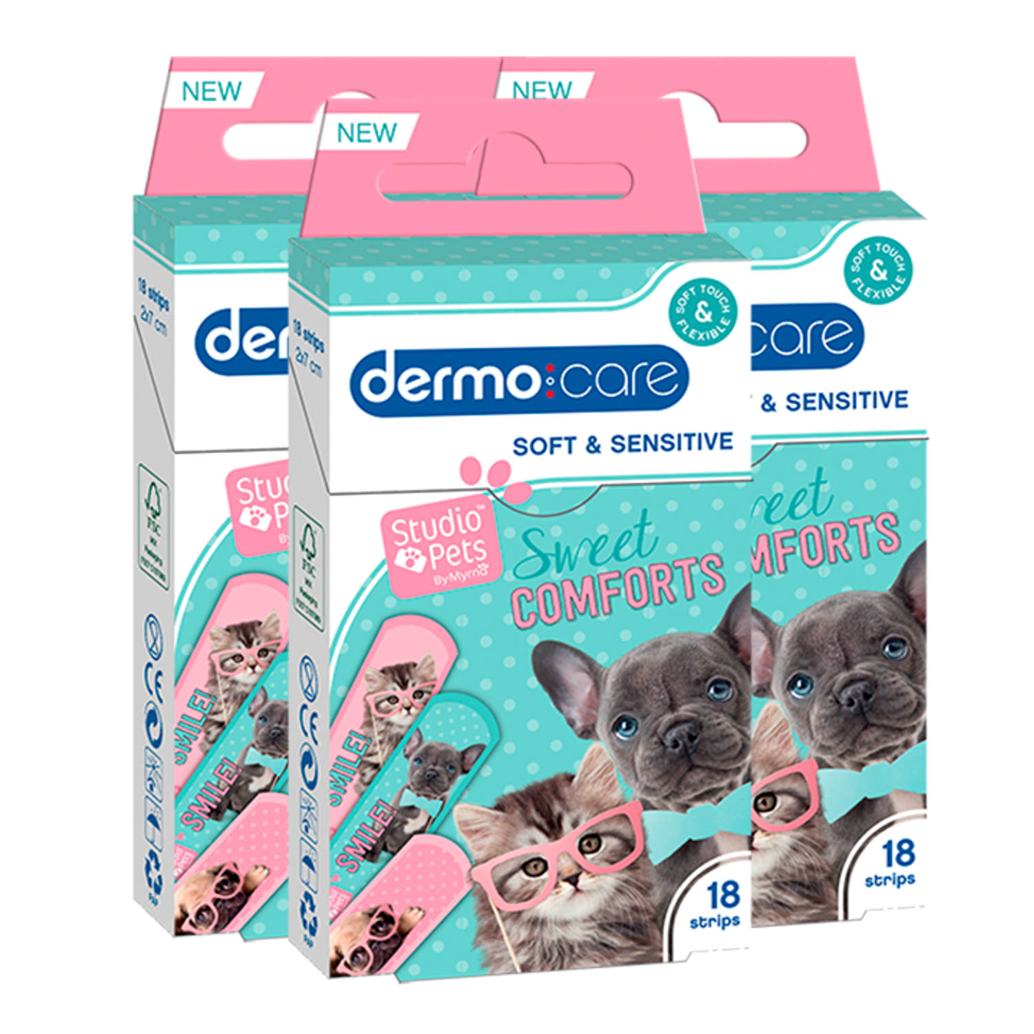 Dermo Care - Studio Pets - Soft & Sensitive - Pleisters - 54 stuks