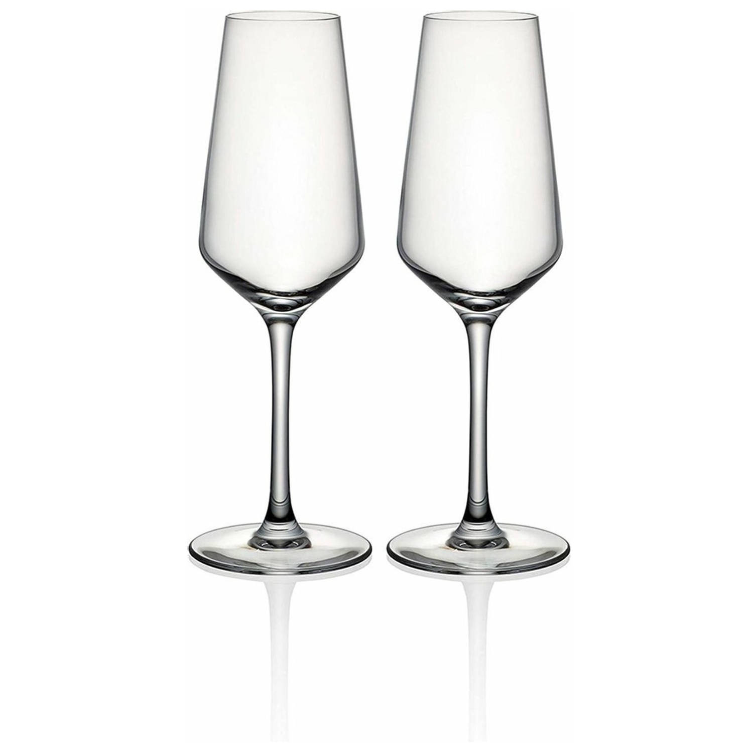 Cristal D&apos;Arques Champagneglazen Model Grand Chateau Set van 2 glazen Kristalglas/Cristallin 23 cl