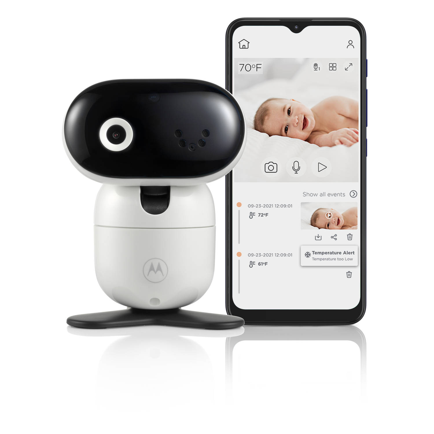 Motorola Nursery Pip1010 Con Babyfoon Baby Camera Motorola Nursery App Nachtzicht En Kamertemperatuu