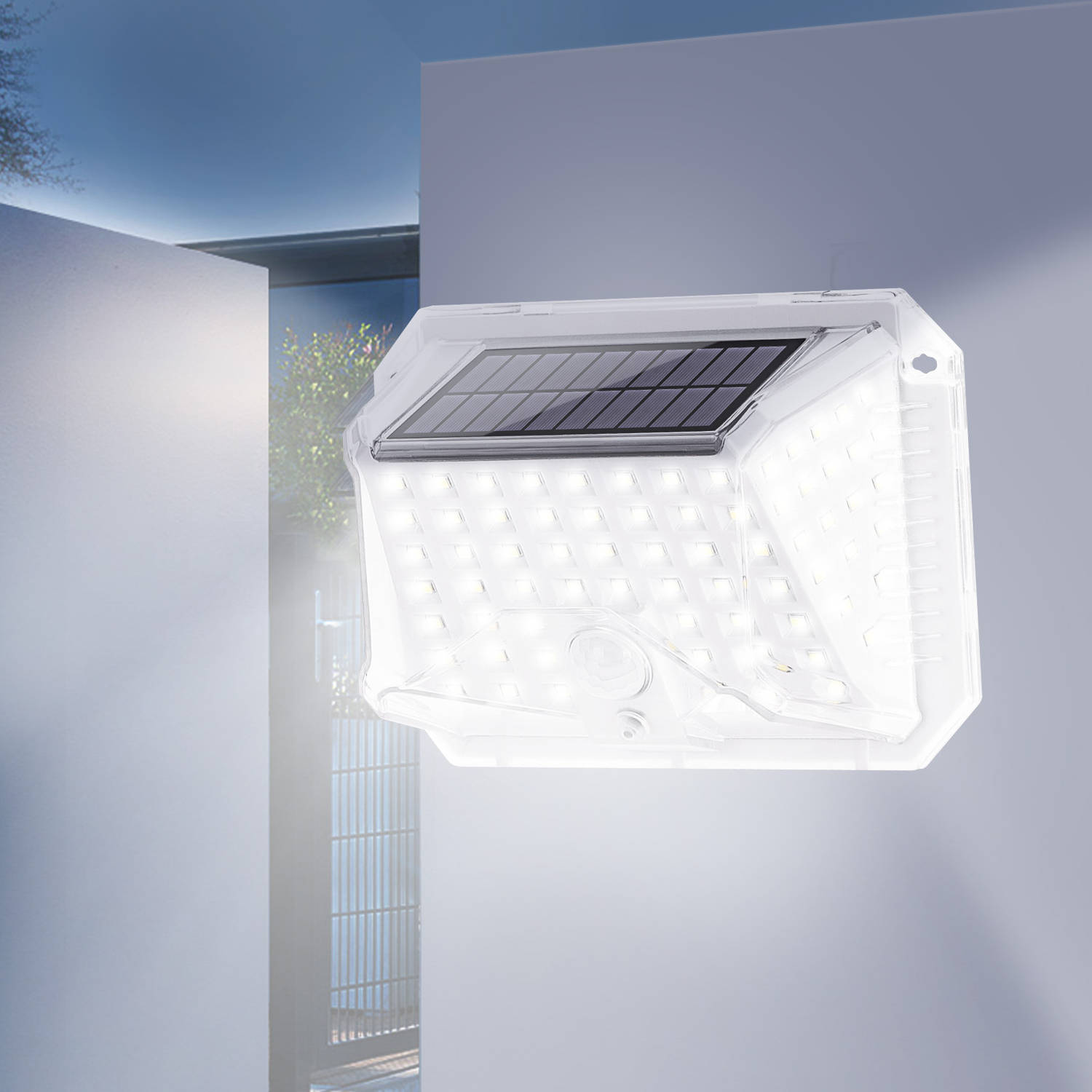 distillatie Golven Nauwkeurig Aigostar 10WXE - Solar Buitenlamp Met Sensor - Wandlamp - Buitenverlichting Zonne  Energie - IP65 Waterdicht | Blokker