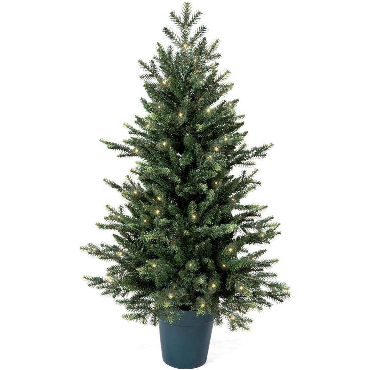 Royal Christmas Kunstkerstboom Mini In Pot 105 Cm Inclusief Led-verlichting Via Batterijen