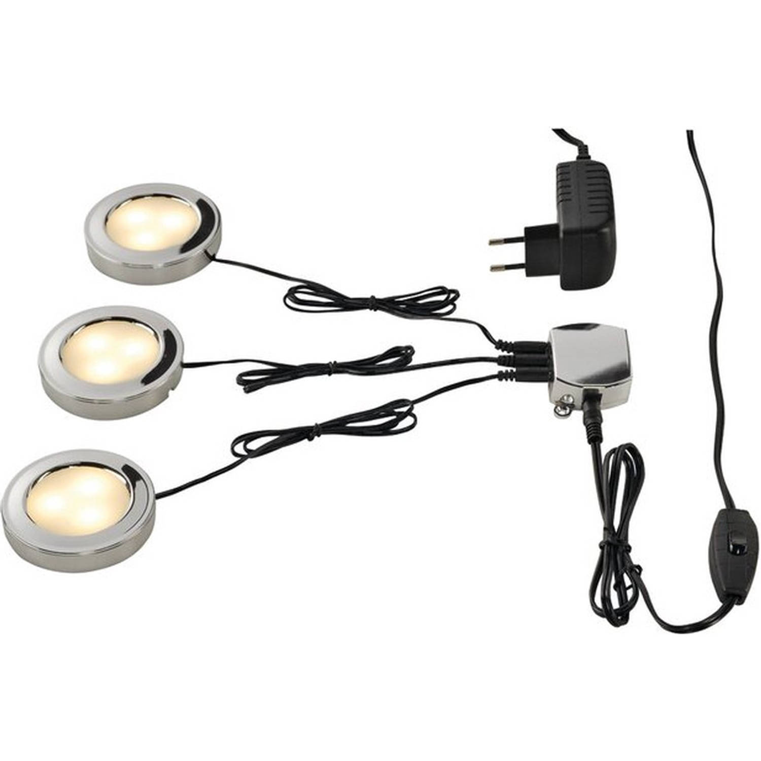 Proventa Set Van 3 Opbouw LED Spotjes Complete Set Voor Keuken