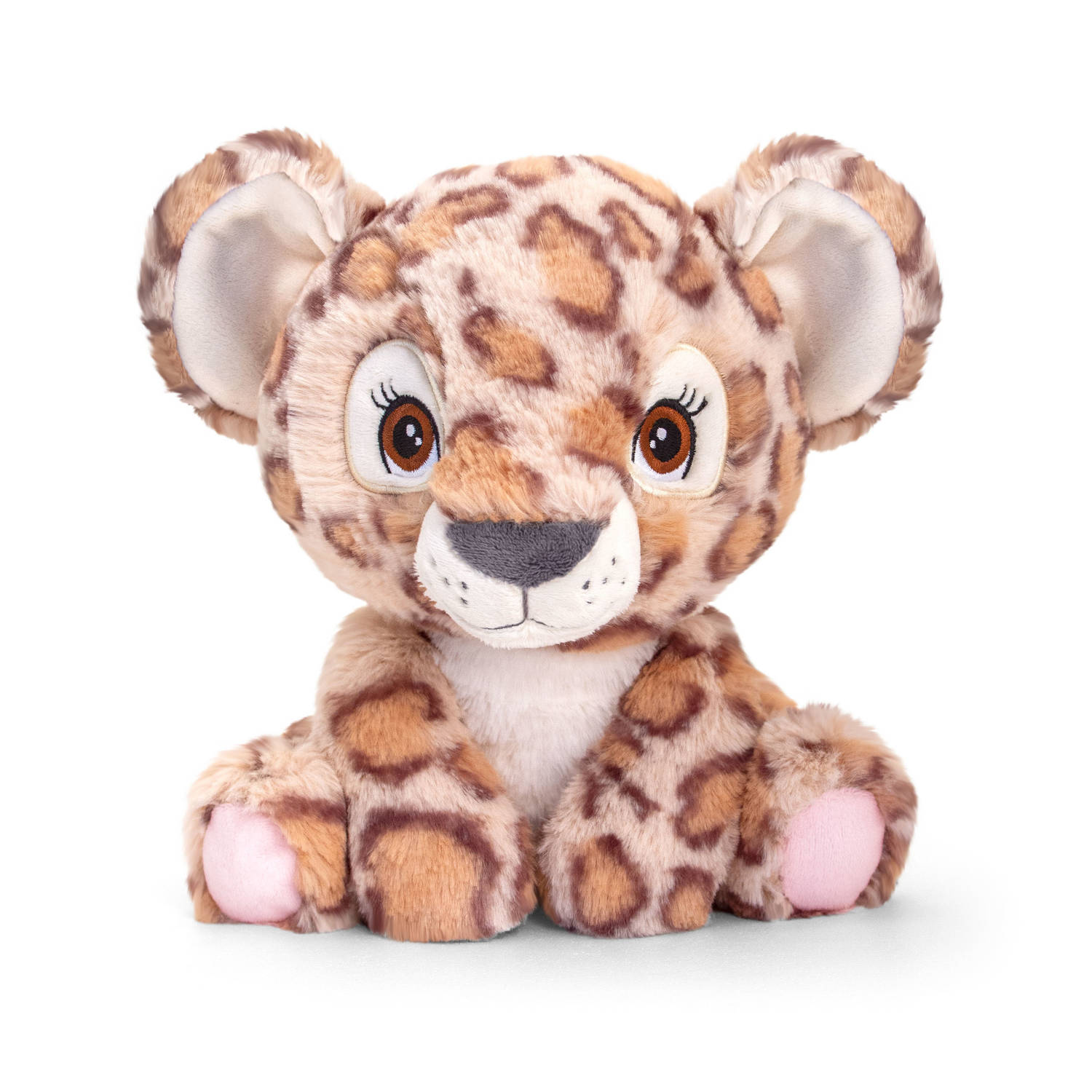 Pluche knuffel dieren nevel panter/luipaard 25 cm - Knuffelbeesten speelgoed