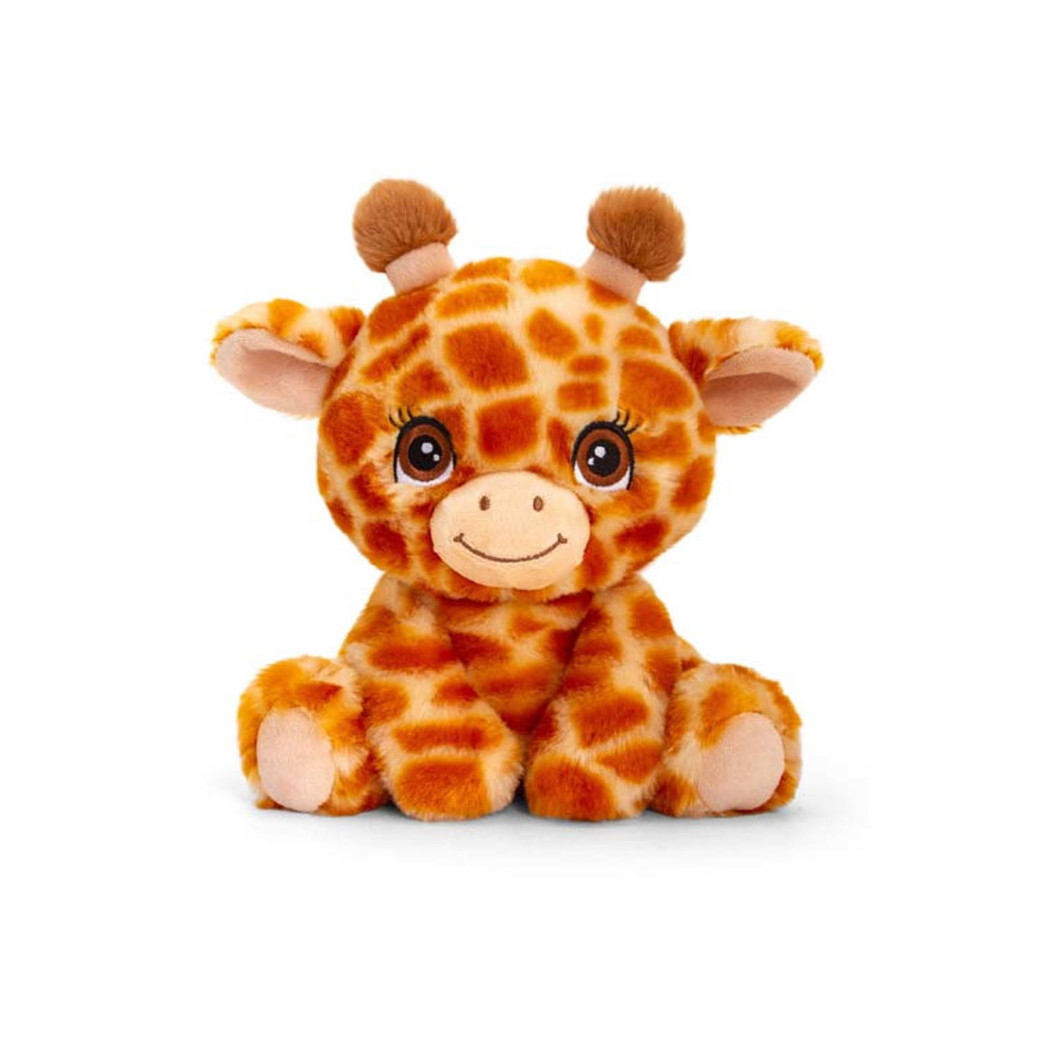 Pluche knuffel dieren giraffe 25 cm - Knuffelbeesten speelgoed
