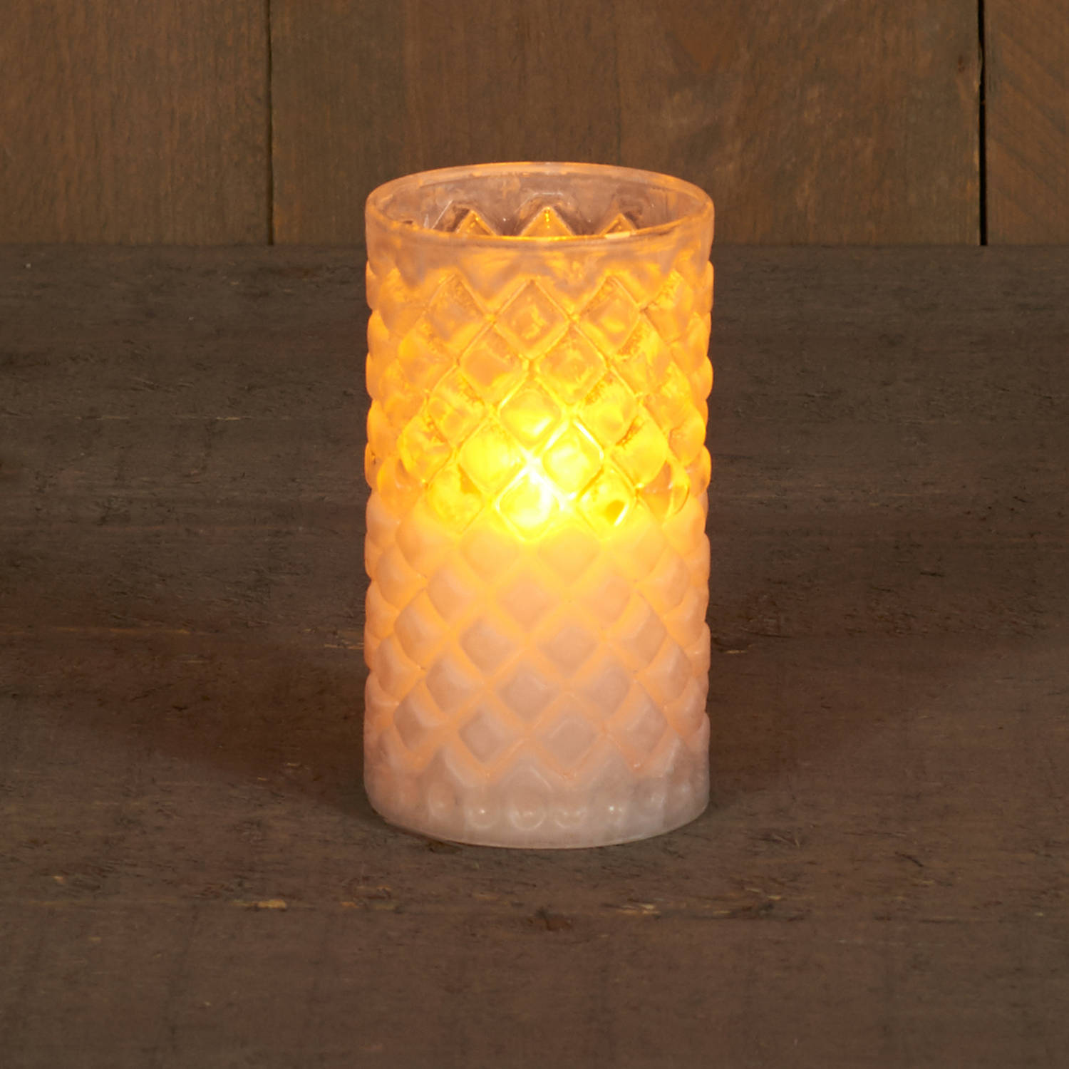 Lieve Begrip Cornwall 3x stuks luxe led kaarsen in glas H12,5 cm, H15 cm en H17,5 cm - LED kaarsen  | Blokker