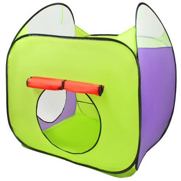 Kinder Speeltent - Kindertent speelhuis ballenbak met tunnel en ballen - Speeltentje kinderen - Inclusief 200 ballen