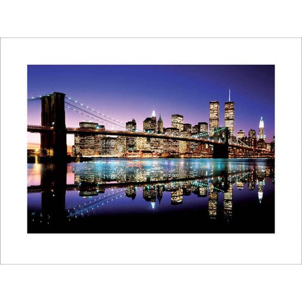 Kunstdruk Brooklyn Bridge Colour 80x60cm