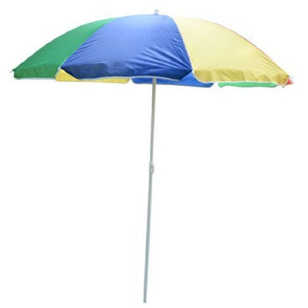 Luxe strand parasol - Knikbaar - Zonnescherm - Strandparasol - UV Werend - Ø160 CM - Bont