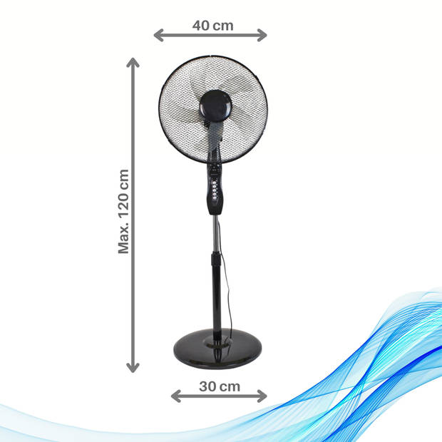 Ventilator staand - ventilator met afstandsbediening - Ventilator