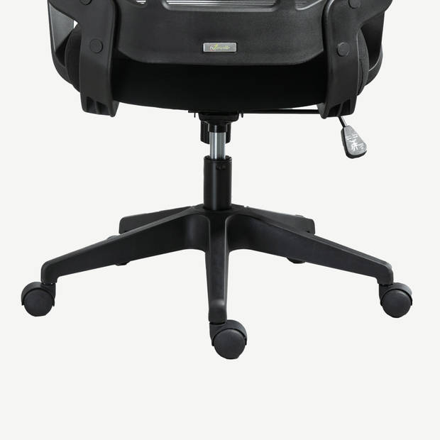 Ergonomische bureaustoel - Ademende mesh rugleuning - Geintegreerde lendesteun - Zwart