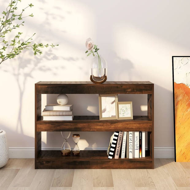 vidaXL Boekenkast/kamerscherm 100x30x72 cm gerookt eikenkleur