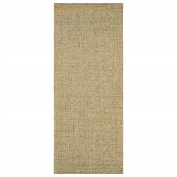 vidaXL Vloerkleed 80x200 cm natuurlijk sisal groen