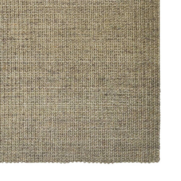 The Living Store Sisal Vloerkleed - 80 x 200 cm - Taupe - 100% sisal - Anti-slip onderkant - Geschikt voor binnen