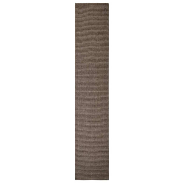 vidaXL Vloerkleed 66x350 cm natuurlijk sisal bruin