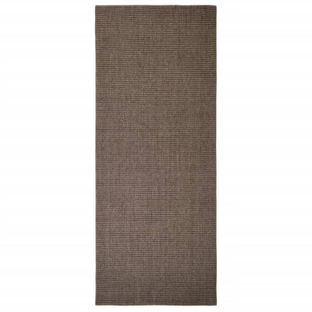 vidaXL Vloerkleed 80x200 cm natuurlijk sisal bruin