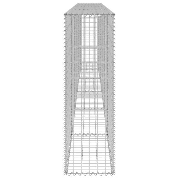 vidaXL Schanskorfmuur met deksels 300x30x100 cm gegalvaniseerd staal