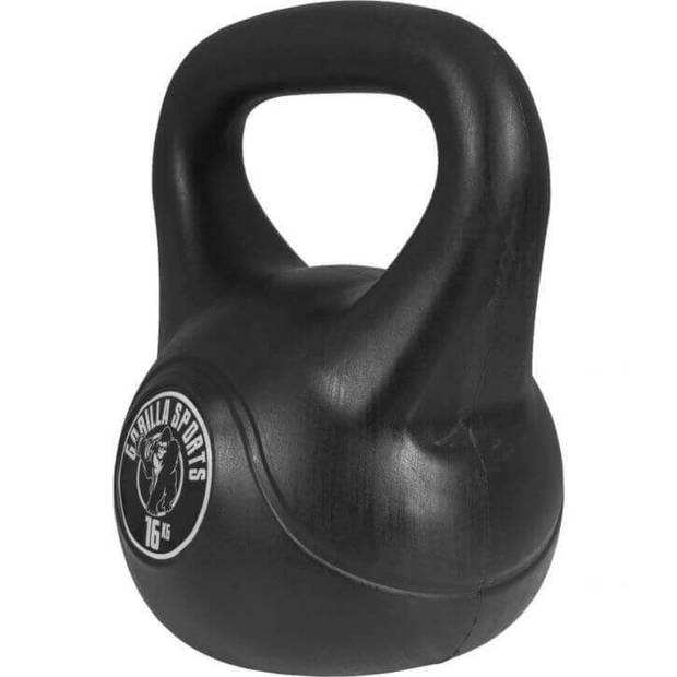 Gorilla Sports Kettlebell - Kunststof - 16 kg