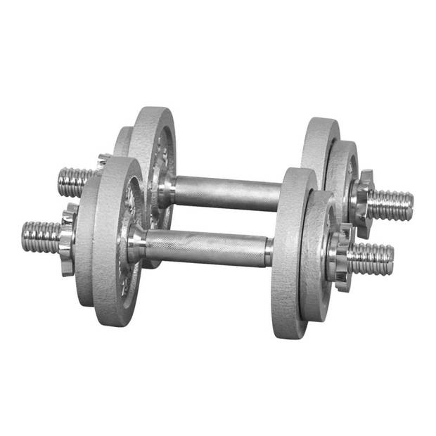 Gorilla Sports Dumbellset - Halterset - Gietijzer - 20 kg