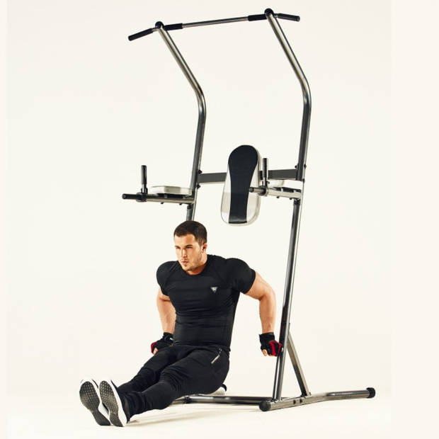 Gorilla Sports Power Tower Deluxe - Pull Up Station - Hoogte 216 cm