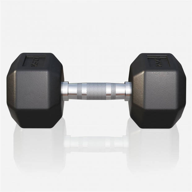 Gorilla Sports Dumbbell - 1 x 12,5 kg - Gietijzer - Hexagon - Halter