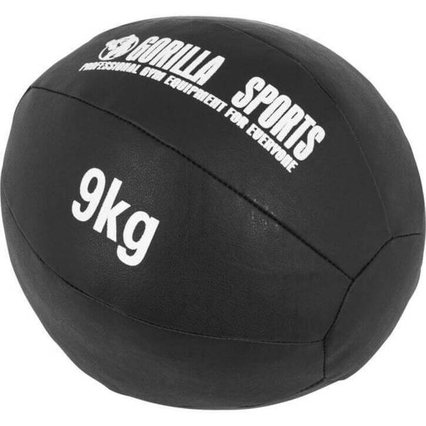 Gorilla Sports Medicijnbal - Medicine Ball - Kunstleer - 9 kg