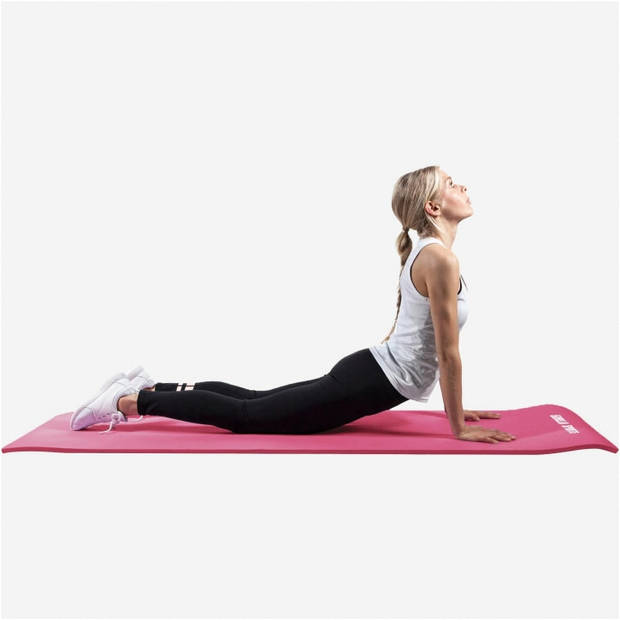 Gorilla Sports Yogamat Deluxe - Fuchsia 190 x 100 x 1,5 cm - Yoga Mat