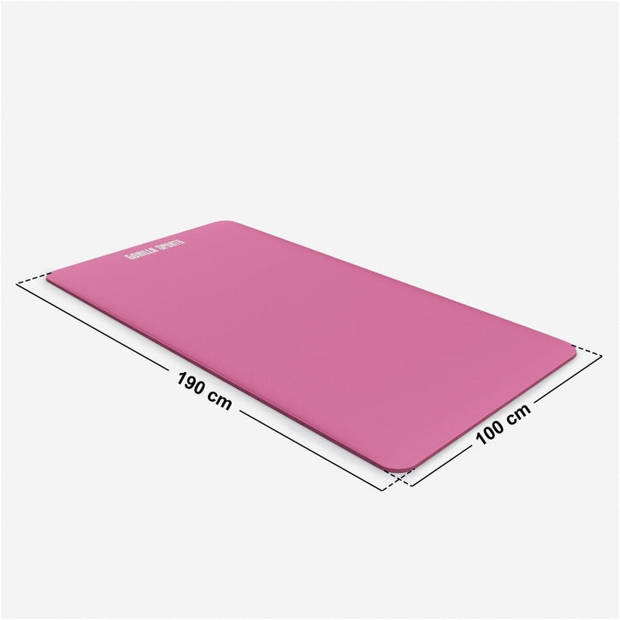 Gorilla Sports Yogamat Deluxe - Fuchsia 190 x 100 x 1,5 cm - Yoga Mat