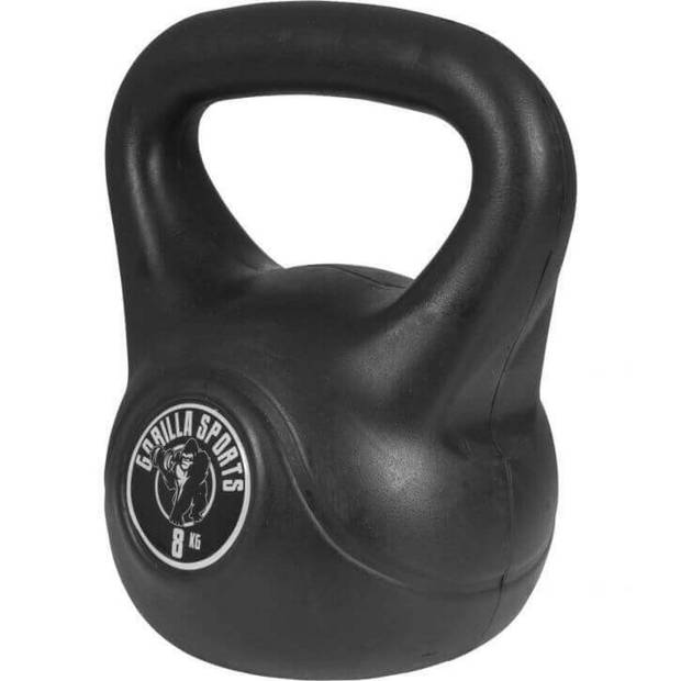 Gorilla Sports Kettlebell - Kunststof - 8 kg