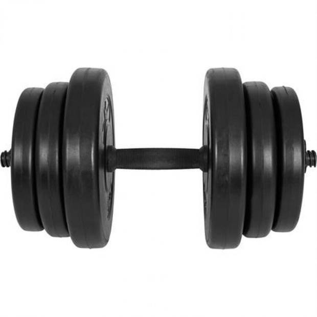 Gyronetics Dumbell - Kunststof - 20 kg - 25 mm - Eén stang