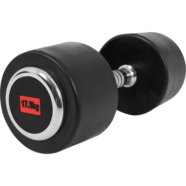 Gorilla Sports Dumbell - 17,5 kg - Gietijzer (rubber coating)