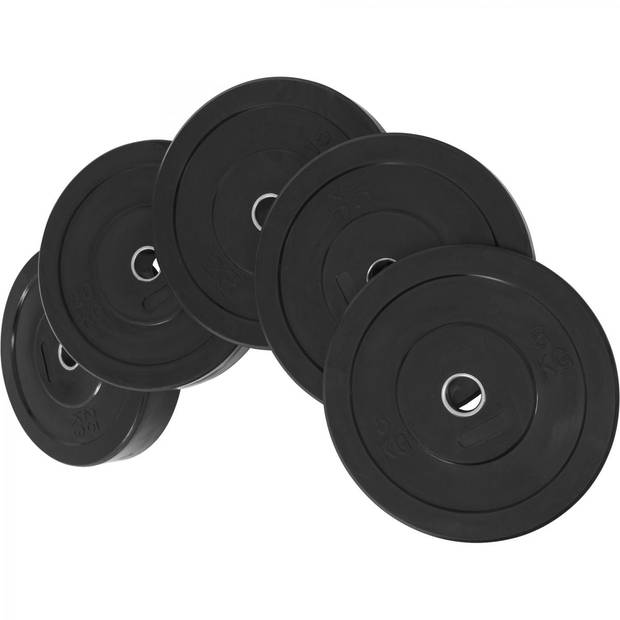 Gorilla Sports Bumper Plate - Halterschijf - 20 kg - Rubber - 50 mm