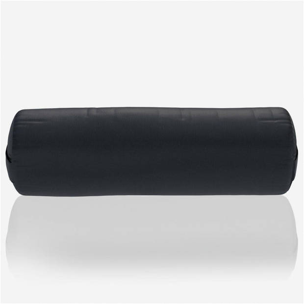 Gorilla Sports Yoga Bolster - Zwart - 65 x 20 cm - Yoga kussen - Rond