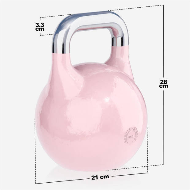 Gorilla Sports Kettlebell - Competitie Kettlebell - Staal - 8 kg